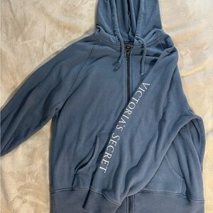 Victoria's Secret Blue Zip-Up Hoodie